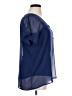 Design History 100% Polyester Blue Short Sleeve Blouse Size XL - photo 4