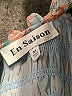 En Saison 100% Polyester Teal Short Sleeve Blouse Size M - photo 7
