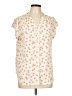 Monday Fun Ivory Short Sleeve Blouse Size L - photo 1