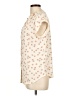 Monday Fun Ivory Short Sleeve Blouse Size L - photo 5