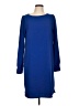 J.Crew 100% Polyester Solid Blue Casual Dress Size 10 (tall) - photo 1
