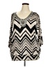 Lane Bryant Silver 3/4 Sleeve Blouse Size 18 - 20 Plus - photo 1