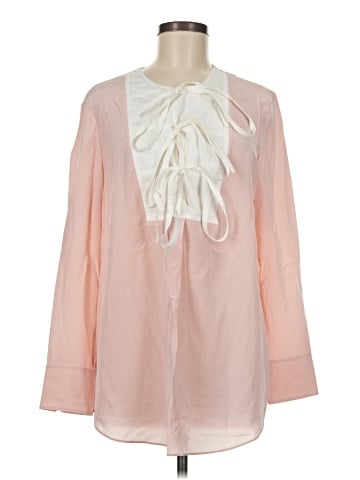 Tory Burch Long Sleeve Silk Top (view 1)