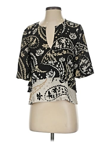 BCBGMAXAZRIA Short Sleeve Blouse (view 1)