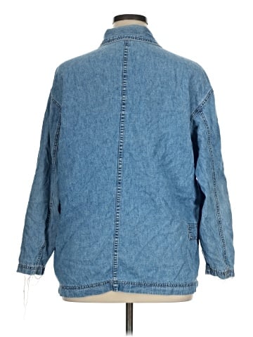 Denim & Co Long Sleeve Button-Down Shirt (view 2)