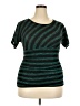 AB Studio Teal Short Sleeve Top Size XL - photo 1