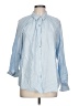Laura Ashley Blue Long Sleeve Button-Down Shirt Size L - photo 1