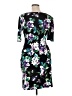 Connected Apparel Floral Multi Color Black Cocktail Dress Size 14 (petite) - photo 2