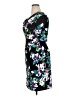 Connected Apparel Floral Multi Color Black Cocktail Dress Size 14 (petite) - photo 5