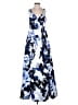 Aidan Mattox 100% Polyester Blue Cocktail Dress Size 4 - photo 1