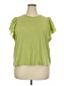 Old Navy 100% Cotton Green Short Sleeve Top Size XXL (tall) - photo 1