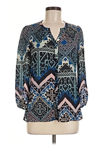 Leifsdottir Long Sleeve Silk Top (view 1)