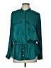 MICHAEL Michael Kors 100% Polyester Teal Long Sleeve Blouse Size L - photo 1
