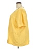 Bay Studio 100% Cotton Yellow Short Sleeve Blouse Size 3X - photo 5