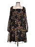 BCBG Paris 100% Polyester Floral Black Cocktail Dress Size L - photo 1