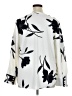 Ann Taylor 100% Polyester Floral Ivory Long Sleeve Blouse Size XL - photo 2
