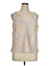Lou & Grey Silver Sleeveless Blouse Size XL - photo 1
