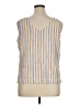 Lou & Grey Silver Sleeveless Blouse Size XL - photo 2