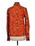 Tory Burch Floral Orange Long Sleeve Blouse Size 8 - photo 2