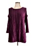 Dennis by Dennis Basso Burgundy Long Sleeve Blouse Size L - photo 1