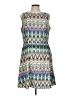AB Studio Print Teal Casual Dress Size 12 - photo 1