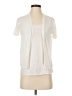 Max Mara Ivory Short Sleeve Blouse Size S - photo 1