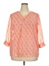 Talbots Outlet Orange 3/4 Sleeve Blouse Size 2X - photo 1