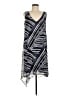 Dana Buchman 100% Polyester Graphic Blue Cocktail Dress Size 8 - photo 1