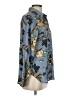 Elie Tahari 100% Polyester Floral Blue Long Sleeve Blouse Size S - photo 4