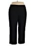 Susan Graver Solid Black Active Pants Size 2X (petite) - photo 1