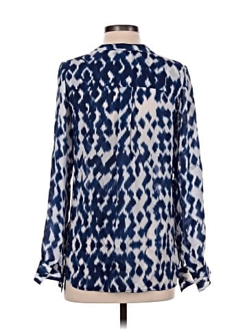 Vince. Long Sleeve Silk Top (view 2)