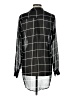 rue21 100% Polyester Plaid Black Long Sleeve Blouse Size L - photo 2