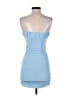 Hello Molly 100% Polyester Solid Blue Cocktail Dress Size 4 - photo 2
