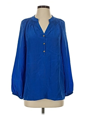 Lilly Pulitzer Long Sleeve Silk Top (view 1)