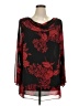 Studio 1 100% Polyester Black Long Sleeve Blouse Size 14 - photo 1