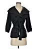 Kenneth Cole New York Black Trenchcoat Size 2 - photo 1