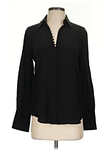 Club Monaco Long Sleeve Silk Top (view 1)