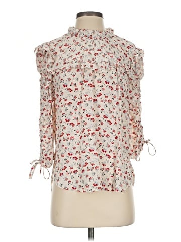 Veronica Beard 3/4 Sleeve Silk Top (view 1)