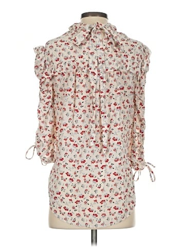 Veronica Beard 3/4 Sleeve Silk Top (view 2)