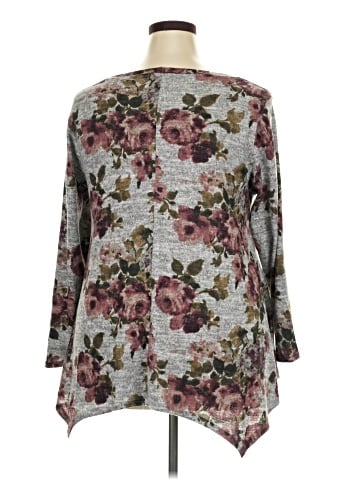 Green Envelope 3/4 Sleeve Blouse (view 2)