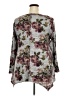 Green Envelope Gray 3/4 Sleeve Blouse Size 2X - photo 2