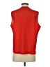 Calvin Klein 100% Polyester Red Sleeveless Blouse Size P (petite) - photo 2
