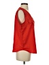 Calvin Klein 100% Polyester Red Sleeveless Blouse Size P (petite) - photo 4