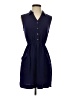 Alfani 100% Polyester Solid Blue Casual Dress Size 4 (petite) - photo 1