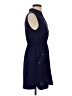 Alfani 100% Polyester Solid Blue Casual Dress Size 4 (petite) - photo 4