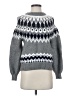 Ann Taylor Chevron-herringbone Gray Pullover Sweater Size XXS (petite) - photo 1