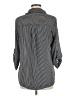 Iz Byer 100% Polyester Stripes Gray Long Sleeve Blouse Size M - photo 2