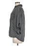 Iz Byer 100% Polyester Stripes Gray Long Sleeve Blouse Size M - photo 5