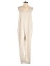Sincerely Jules Metallic Ivory Jumpsuit Size M - photo 1