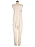 Sincerely Jules Metallic Ivory Jumpsuit Size M - photo 2